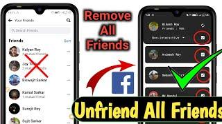 how to delete all facebook friends in one click | how to unfriend all friends on fb @Techavision