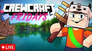 LIVE - CrewCraft! EP 12 (Survival Minecraft Server)