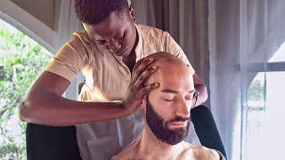 MOST GENTLE Champissage in Kampala Spa by Lovely African Lady [ASMR] 