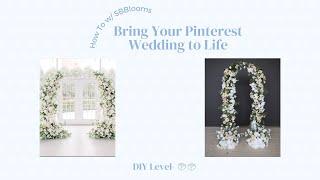 How To w/ SBBlooms: DIY Affordable Lush Wedding Flower Ceremony Install