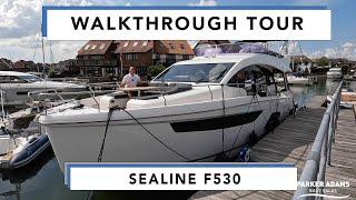 Walkthrough Tour of £700k Sealine F530 with Superyacht features! Stunning Interior space!