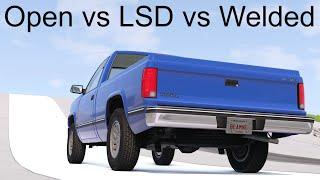 Which Differential Works Best On Ice? BeamNG. Drive