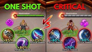 Yin One Shot Build vs Yin Critical Build