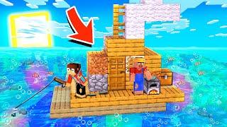 МЫ С ДРУГОМ ПОСТРОИЛИ ДОМ НА ПЛОТУ ПОСРЕДИ ОКЕАНА В МАЙНКРАФТ | Компот Minecraft