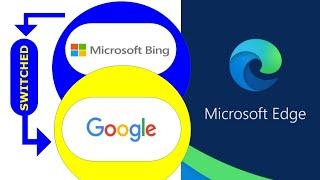 Set search engine in Edge from Bing to Google