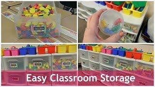 Easy Classroom Storage| Tina Bietler