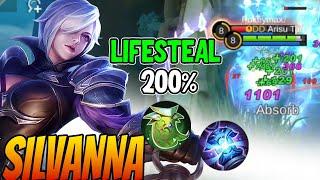 SILVANNA BEST BURST FIGHTER!! LIFESTEAL BUILD ITEM - Silvanna Best Build 2023 ~ MLBB