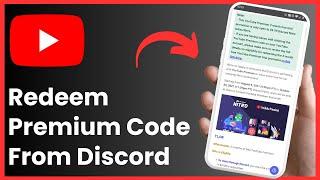 How To Redeem Youtube Premium Code From Discord !