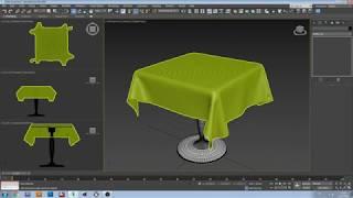 3Ds Max Modify List - Cloth Modifier - Kumaş Simulasyonu (Türkçe)