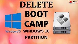 How to Remove Delete the Windows Boot Camp partition from your Mac | Delete Dual Boot Win10 in 2021