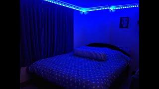 5m LED strip lights stick looks like in a bedroom //Cambodia//