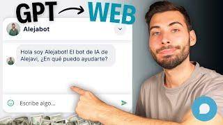 Cómo añadir un GPT a cualquier Web en Minutos  Tutorial FÁCIL SIN usar Código ni APIs