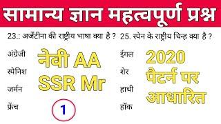 Top 100 Gk questions for Navy (AA SSR MR)/Air force | #NavyAASSRGKQUESTIONS