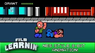 Film Learnin: NES style 8-Bit Pixel Art Animation!