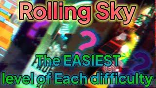 Rolling sky - the EASIEST level of each difficulty in my opinion (May 2023) [RS v3.7.5]