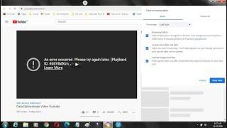 Why does my YouTube videos keep saying error occurred?