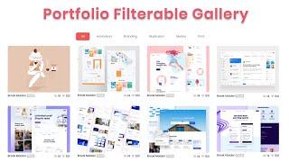 Portfolio Filter Image Gallery using HTML CSS & jQuery | Filterable Image Gallery | Lightbox Effect