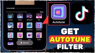 How to Use Autotune Filter on TikTok I TikTok Autotune Effect