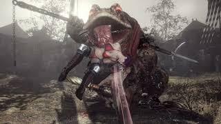 Female Samurai vs Giant Toad (N2) (Photo Mode)