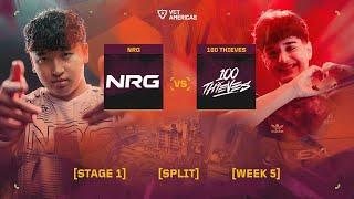 NRG vs 100 Thieves - VCT Americas Stage 1 - W5D2 - Map 1
