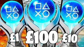 I Platinum'd a £1, £10 & £100 GAME!