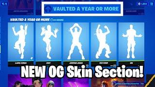 NEW Vaulted Skins + Emotes Item Shop Section in Fortnite!