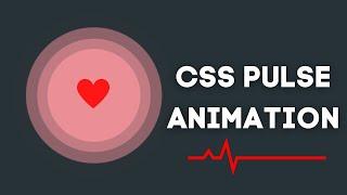 CSS Pulse animation using pure CSS