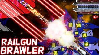 Railgun Brawler - 2v1 Battles and GLORIOUS Explosions!! | Cosmoteer Steam Release Gameplay