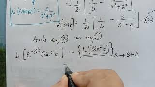 problem 5 and 6 || first shifting theorem|| laplace transform || multiplication by e^at