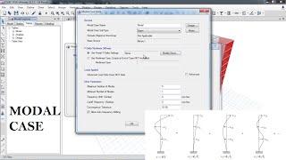 CSI ETABS - 11 - Modal Analysis Case [ Eigen or Ritz Vectors ] for Fundamental time period/frequency