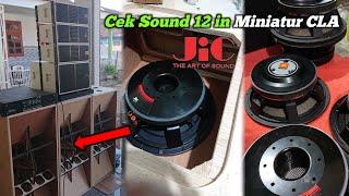 Pasang Speaker JIC LA12100 & JBL 12 IN Ke BOX CLA MINIATUR