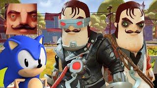 Hello Neighbor - New Secret Neighbor Shrek Butcher Terminator Sonic History Gameplay Walkthrough