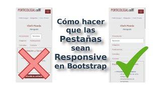 Pestañas Responsive en Bootstrap Nav-Tabs