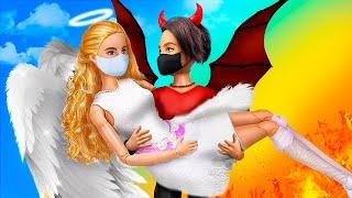 Ангел и Демон на карантине - 11 идей для кукол Барби