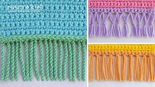 HOW to ADD FRINGE to a Blanket, Shawl, Scarf by Naztazia