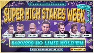 SUPER HIGH STAKES WEEK!! $100K Min Buyin!! Jungleman, Andy, Nik Airball, Santhosh, Professor