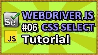 WebDriverJS CSS Selector (Part 06) | QAShahin