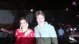 Raveena Tandon | Sanjay Kapoor | Subhash Ghai celebrates Karwa Chauth at Anil Kapoor's residence