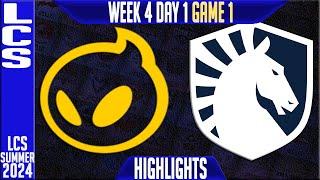 DIG vs TL Highlights Game 1 | LCS W4D1 Summer 2024 | Dignitas vs Team Liquid Week 4 Day 1
