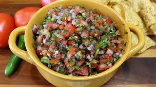 Authentic Homemade Mexican Pico de Gallo Easy Short Salsa Recipe #shorts