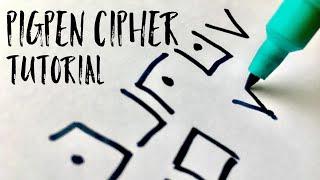 How To Write in Pigpen Cipher [2 MINUTE TUTORIAL]