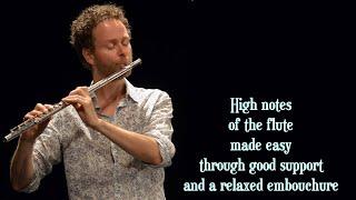 Wonderful Flute Sound Trick ! - How to play softly in the High Register of the Flute - Gaspar Hoyos