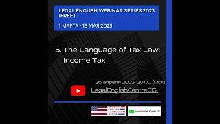 The Language of Tax Law : Income Tax