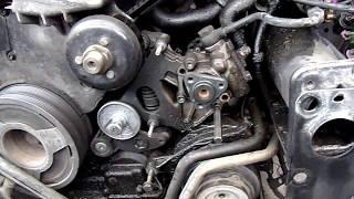 AUDI A6 2.5 TDI 1999 PowerSteering pump, hydraulic hoses & PK belt & tenssioners pulley replacement