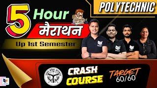 Polytechnic 5 hr Marathon Class 2024 | Up 1st Semester Expected 500+ Question and their Solution