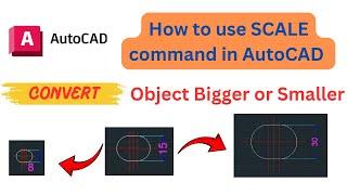 How to use SCALE command in AutoCAD | SCALE command in AutoCAD | AutoCAD Tutorials