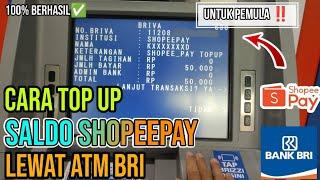 cara top up shopeepay lewat ATM BRI | 100% BERHASIL ‼️