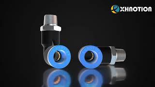 Animation about structure of composite push in fittings, how to use