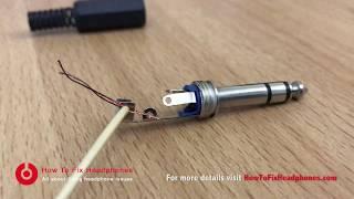 How To Solder An Audio Cable To An Audio Jack (Fix - Repair Headphone Jack)