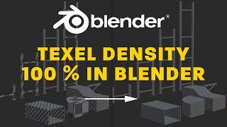 Manually control texel density 100 % in Blender Tutorial